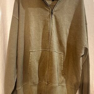 GAP Men's Khaki Zip-Up Sweater